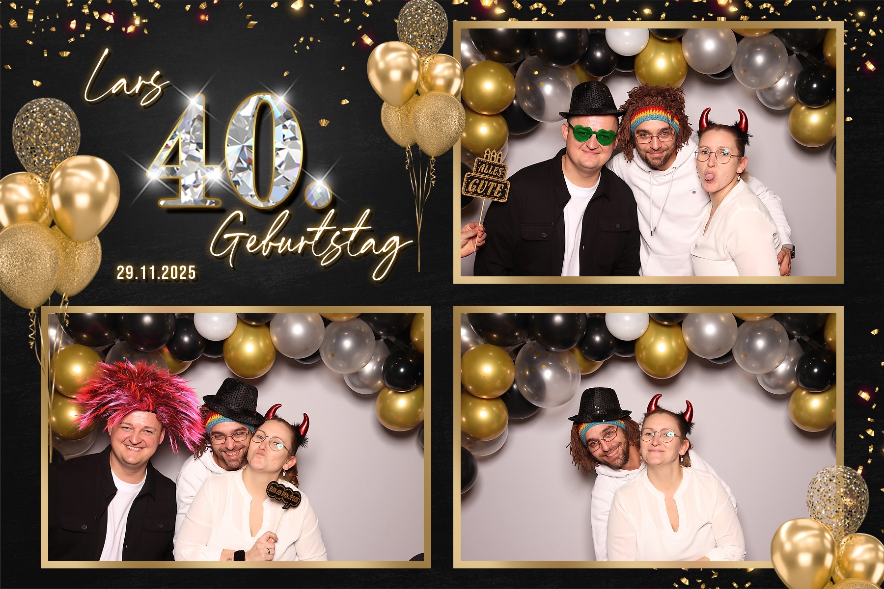 Collage mit Requisiten